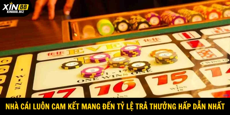 Nhà cái luôn cam kết mang đến tỷ lệ trả thưởng hấp dẫn nhất